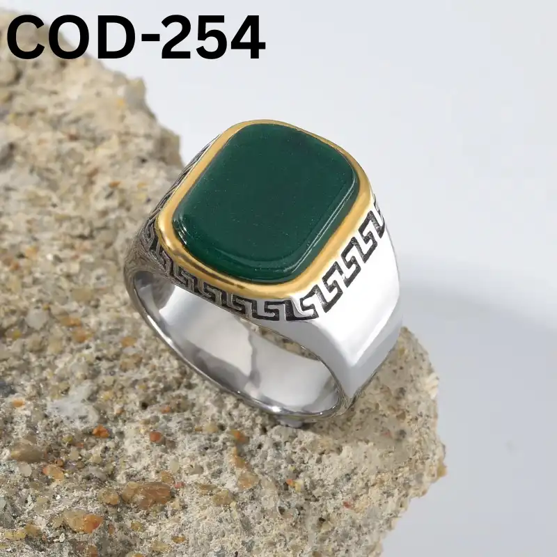 Panna Stone Finger Ring COD-254